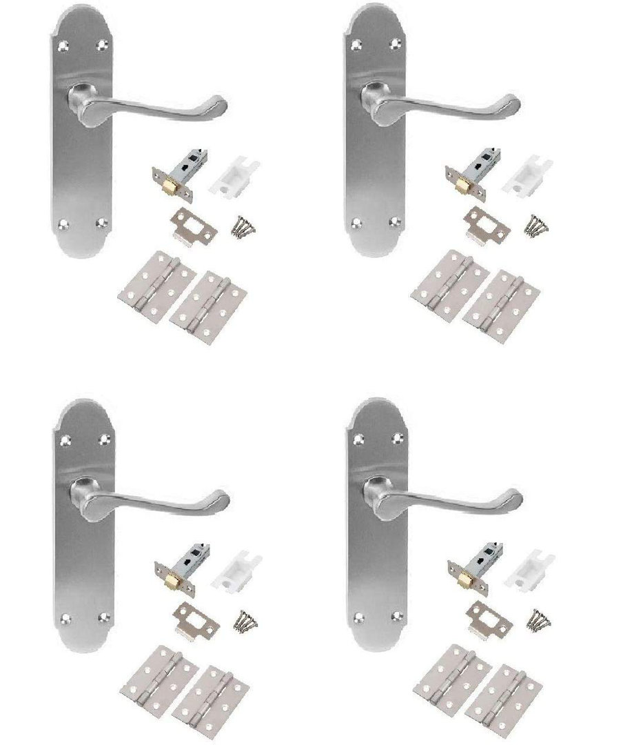 Golden Grace 4 Sets Epsom Design Victorian Scroll Door Handle