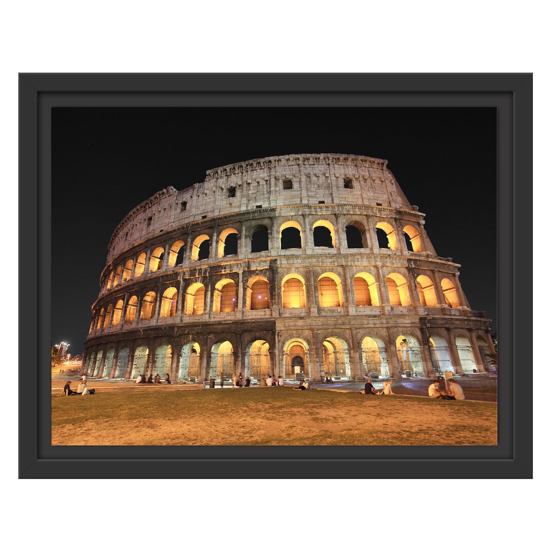 Gerahmtes Wandbild Colosseum in Rom Italien