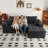 94"cloud Modular Sectional Couch Modern Minimalist Upholstered Couches, Comfort L Shaped Sofa For Living Room, Deep Seat Corner Couch, No Assembly Required-878566425-878566429