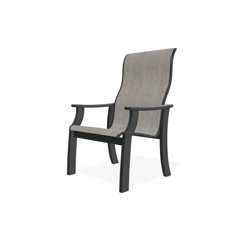 St. Catherine Polymer Outdoor Lounge Chair, Graphite, Destiny Steel