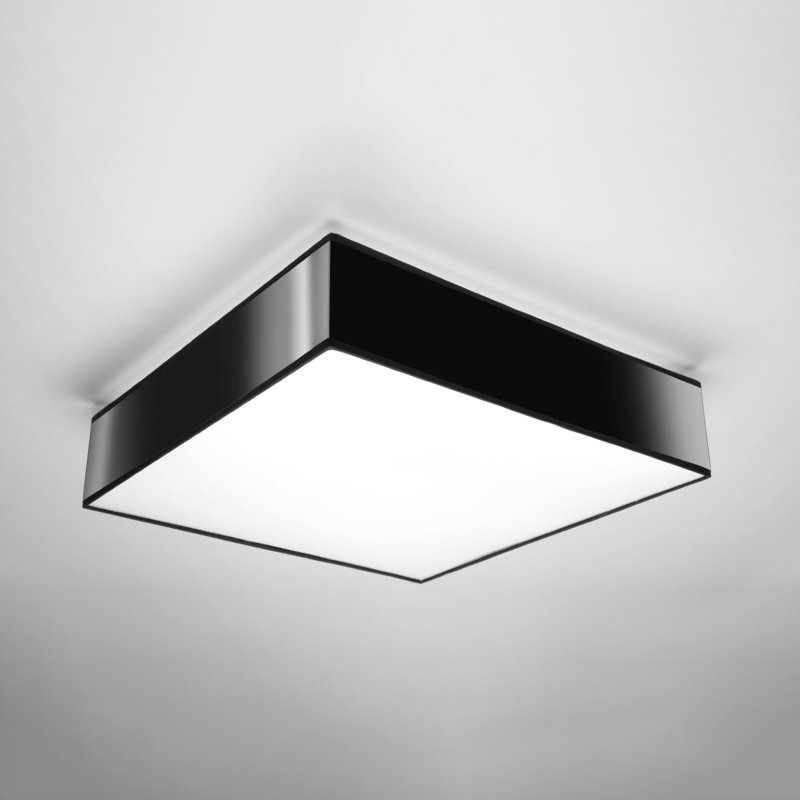 Midgegooroo Flush Mount, Black, 12cm H x 45cm W x 45cm D