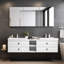 84'' W Wall Mounted Double Bathroom Vanity Base