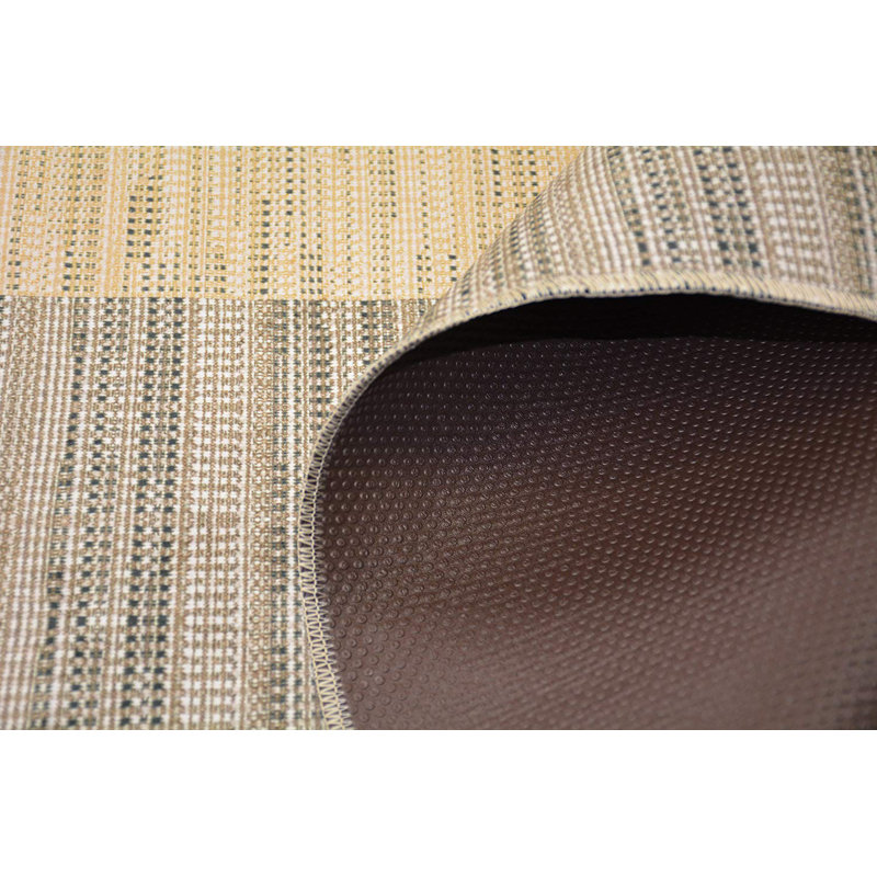 Slip Resistant No Pile Light Weight Nature Inspired Printed Area Rugs for Backyard Kitchen Living Room, Rectangle 5' x 7'