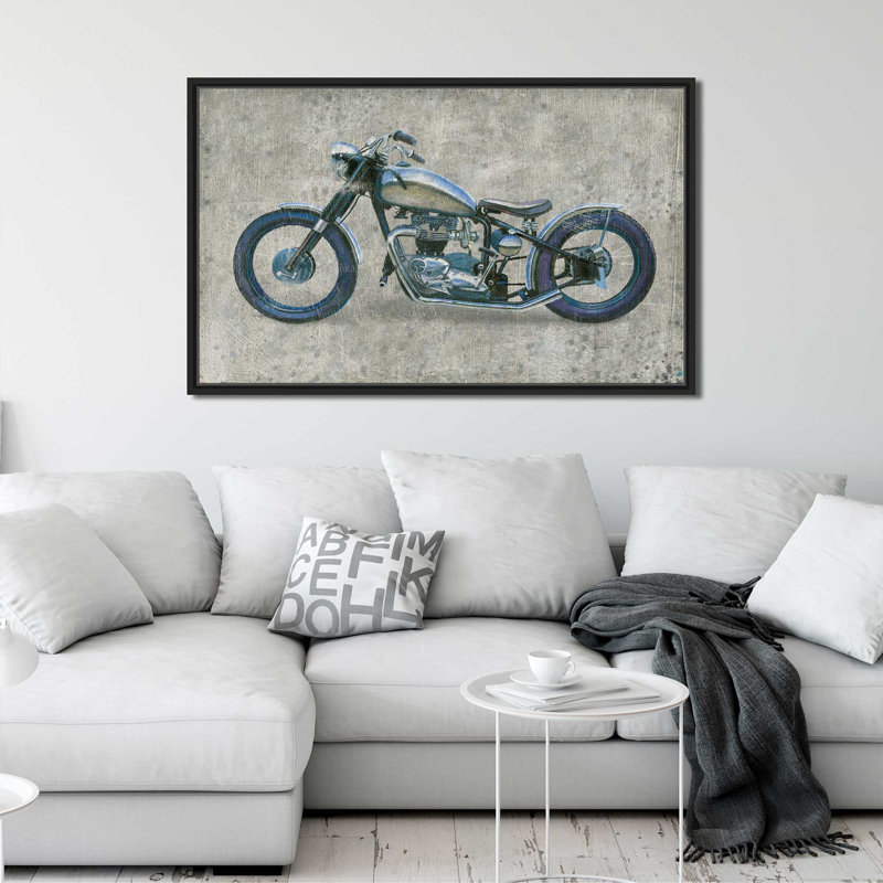 «Lets Roll II Grunge», impression, Cadre flottant noir, H 39,5 po x l 63,5 po x P 2 po