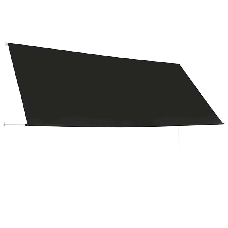 Retractable Awning with Bradde Chain Sunshade Shelter for Patio Outdoor, 157.5" x 59.1", Anthracite