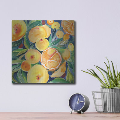 Art mural luxueux «Summery Citrus» par Kristy Rice