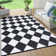 Diamond Outdoor Mats Plastic Straw Rug Outdoor Leisure Waterproof Carpet Garden Terrace Balcony Picnic Mat for Porch RV Deck Camping Backyard