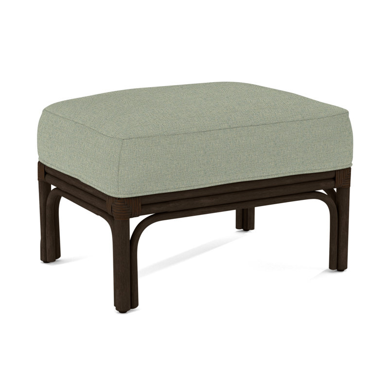 Boca Ottoman, Brown Geometric, 0456-33, Coffee