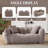  Compression Bean Bag Sofa Large Bean Bag Chair Tufted Loveseat-579558655