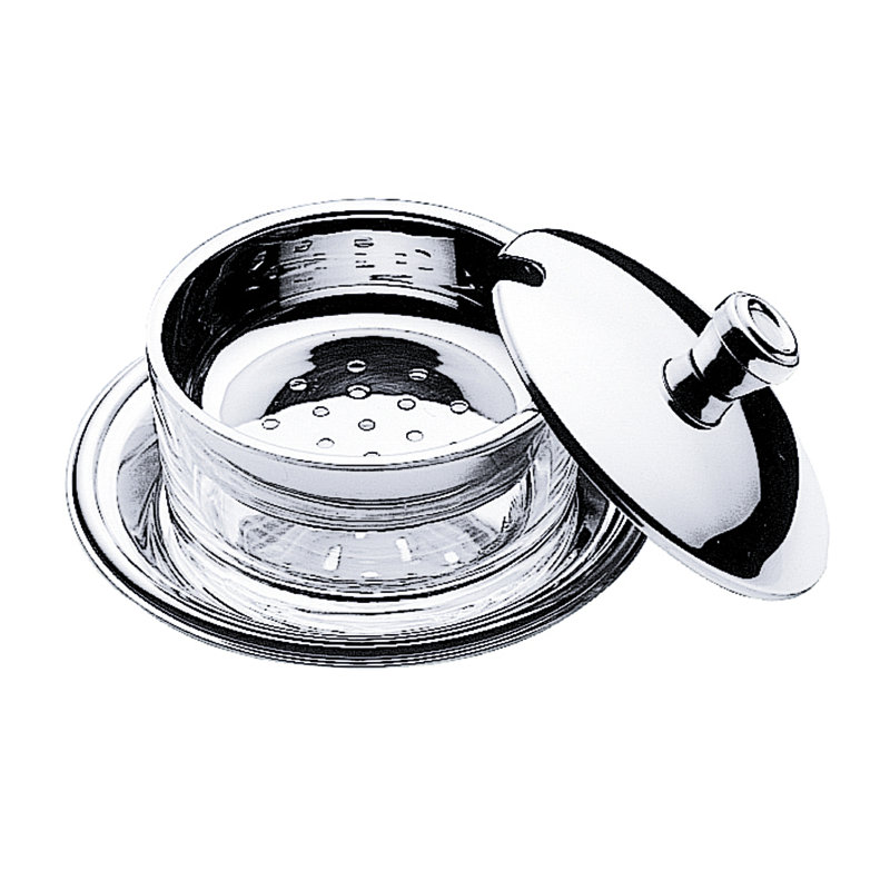 Michelangelo Stainless Steel Butter Dish