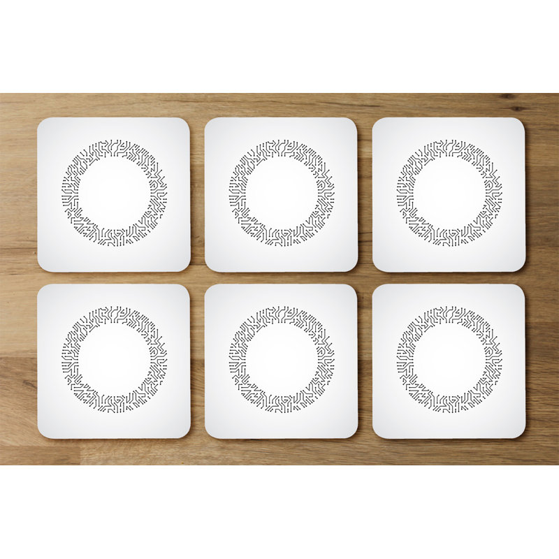 Square 6 Piece Coaster Set