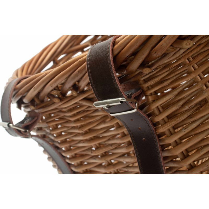 Wicker Heritage Pot Bellied Bicycle Basket