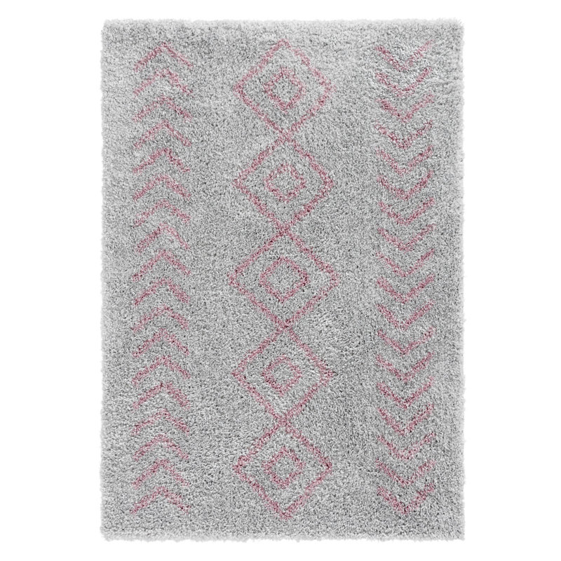 Geometric Shag Area Rug, Rectangle 160 x 230cm