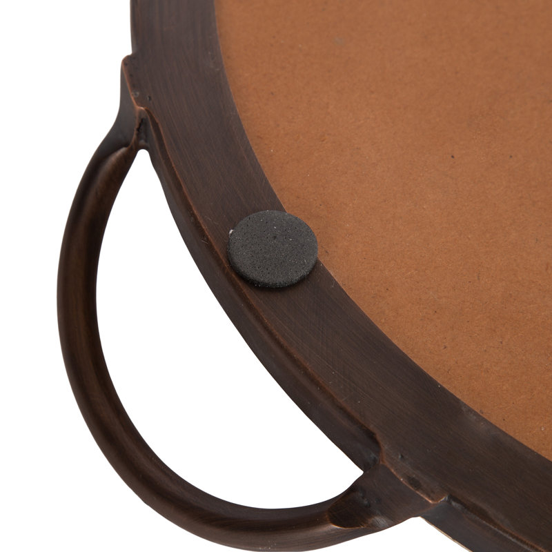 Round Natural Travertine Serving Tray
