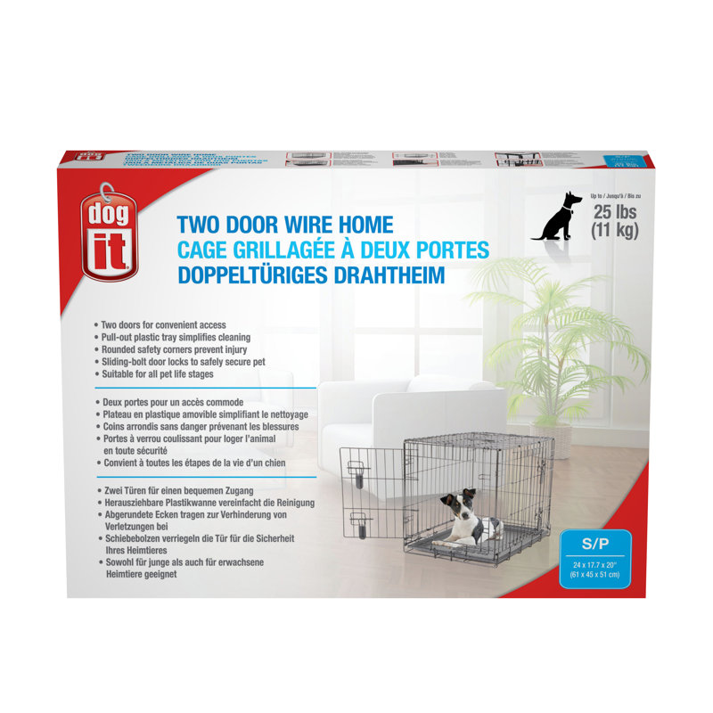 Cage pour chien Dogit, Petit (20" H x 17.5" L x 24" L)