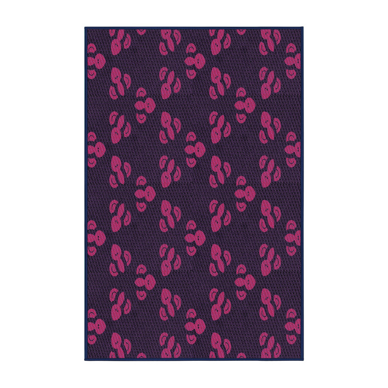 Tapis 100% à motifs lavables à la machine 2989 7, Rectangle 7 pi x 9 pi