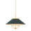 Clivedon Chandelier in Aged Brass/Soft Studio Green by Mark D. Sikes