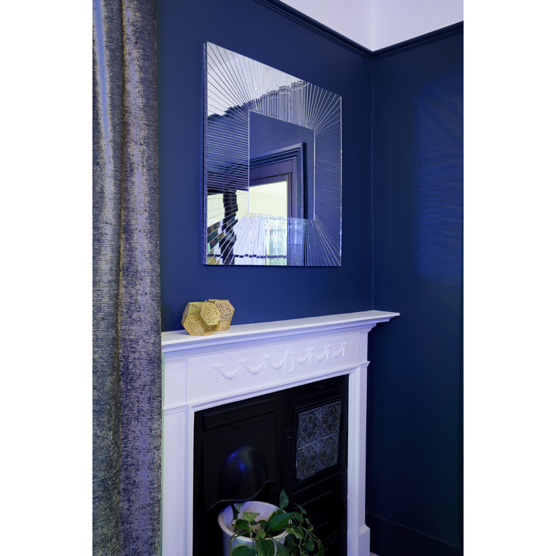 Chriopher Flat Wall Mirror, 80cm H x 80cm W