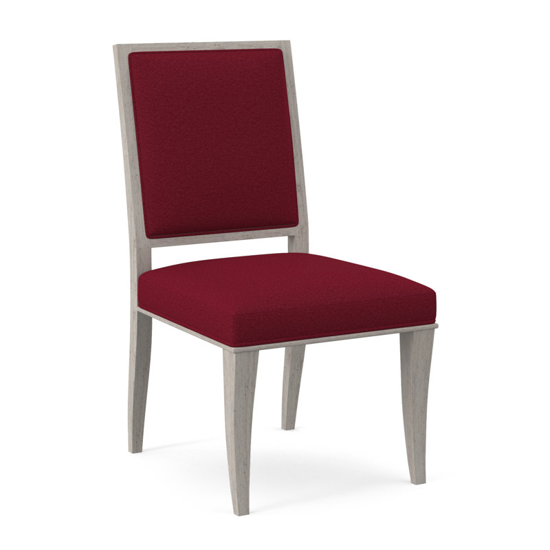 Chaise d'appoint en tissu Princeton, Rouge à lèvres Margaret, Bisque