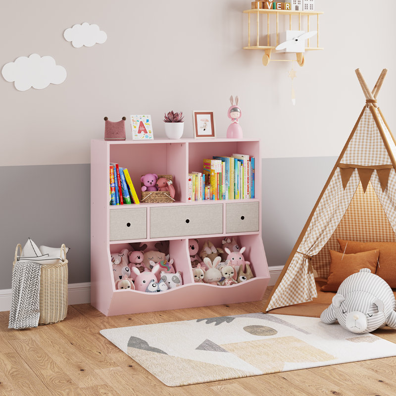 3 Tier Kids Toy Organizer With Storage Drawer