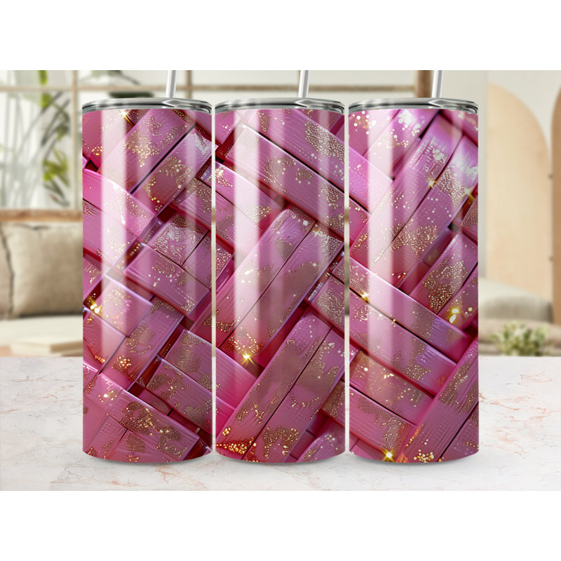 Choose Handmade Tumblers 591ml Vacuum Insulated Stainless Steel (18/8) Travel Tumbler with Straw
