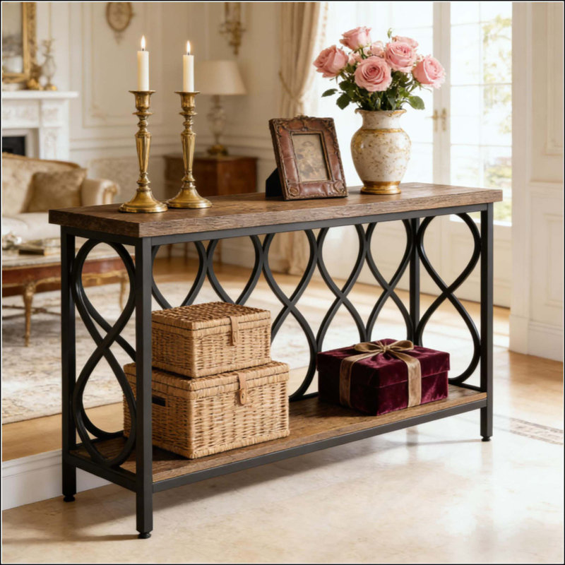 2-Tier Plant Stand,Entryway Table,Console Table,Sofa Table