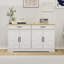 Buffet de rangement, armoire à buffet avec 2 tiroirs et 4 portes, armoire de salle à manger, crédence de bureau-1638364305