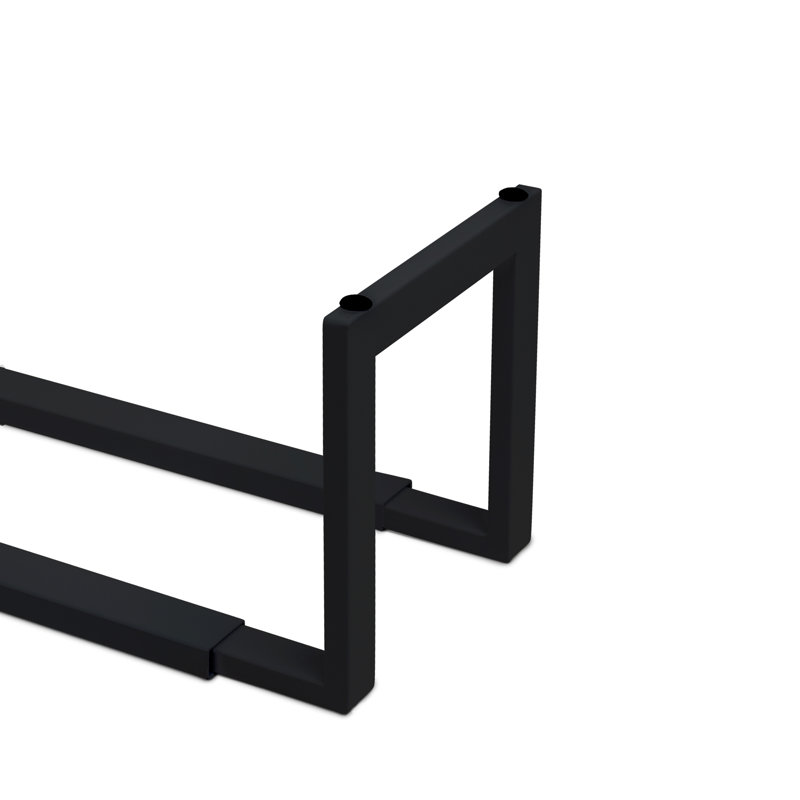 Expandable Heavy Duty Steel Shoe Rack, Matte Black