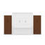 Grand lit escamotable mural avec placard, tiroirs et table-1584991186