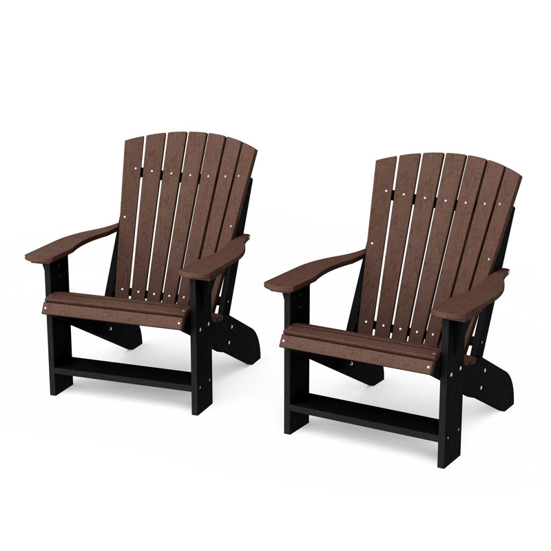 Ensemble de 2 chaises Heritage Adirondack, Tudor Brown/Black