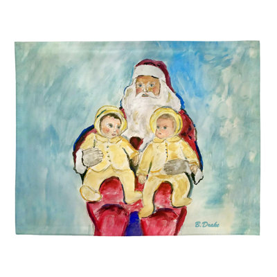 Santa and Twins Place Mat Set of 4