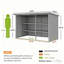 Remise de rangement extérieure pour outils avec portes verrouillables doubles-125847315