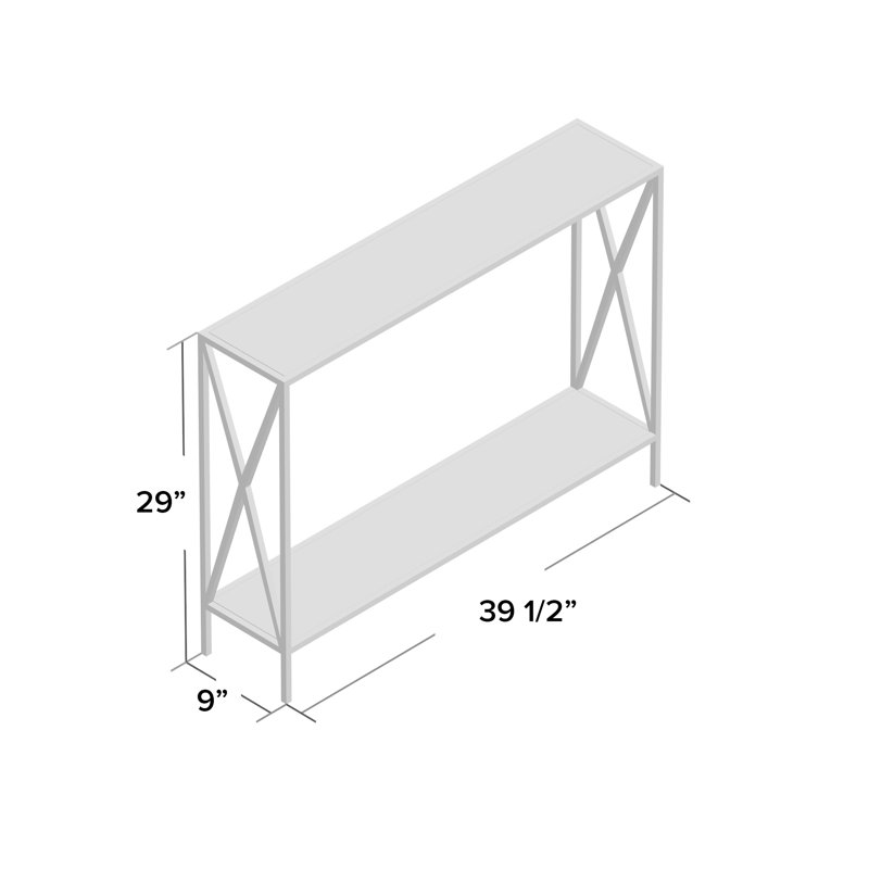 Losada 40'' Console Table, Gray
