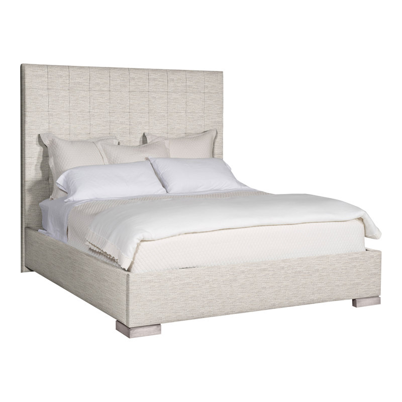 Wyeth Upholstered Bed, Impala Linen, King, Dove Gray