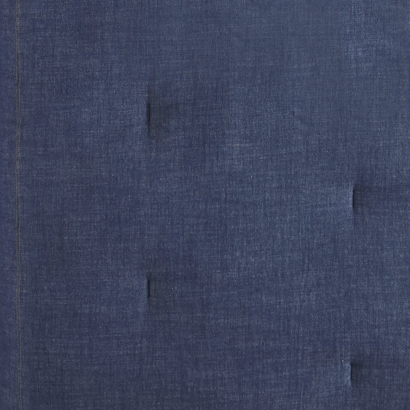 Woolrich Perry Oversized Denim 100% Cotton Comforter Set, Twin Comforter+1 Standard Sham+2 Throw Pillow