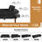 Lelianna 74.4'' Full/Double Wide Tufted Back Convertible Sofa with Convertible Sofa Bed-1400790480