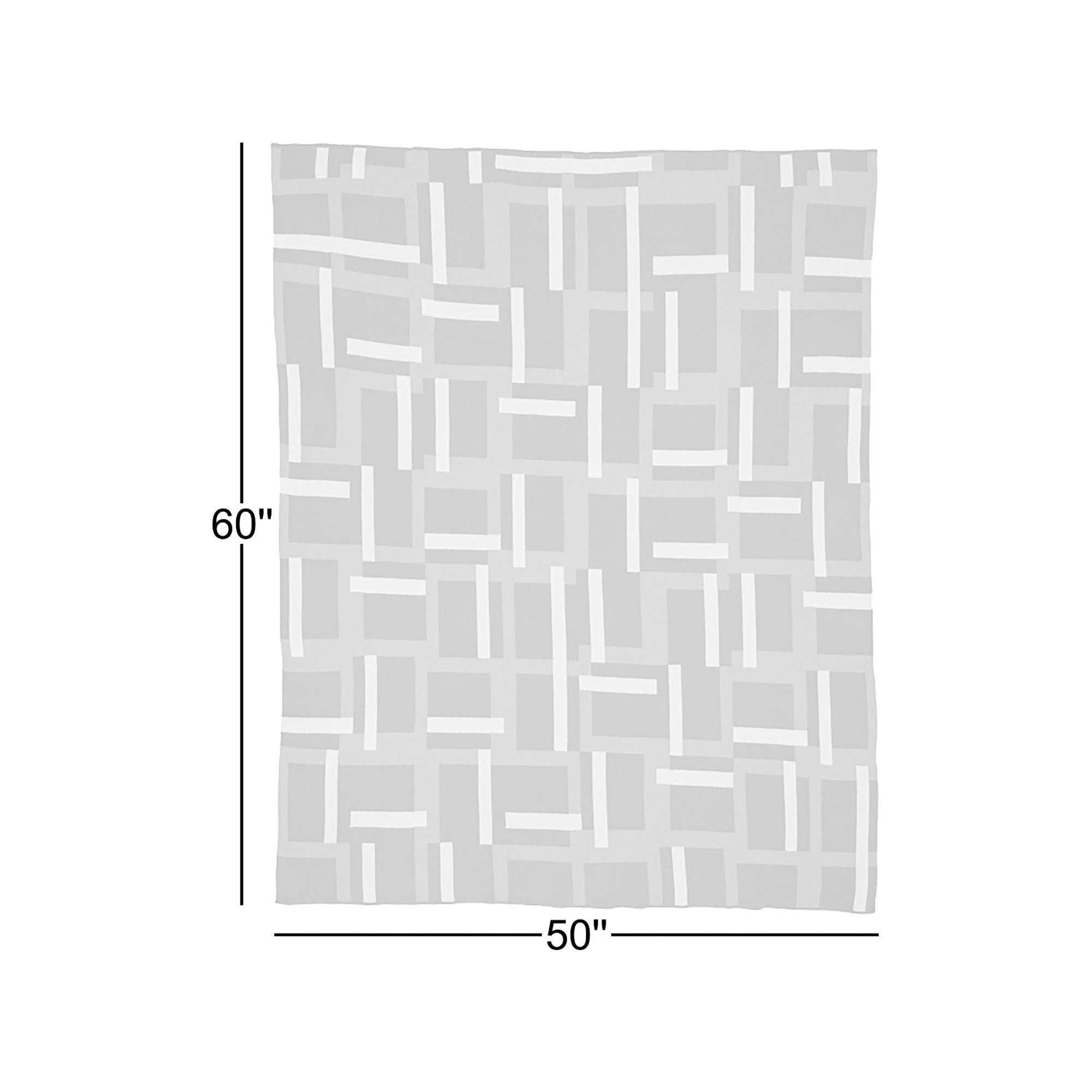 Modern Throw Blanket, Gray