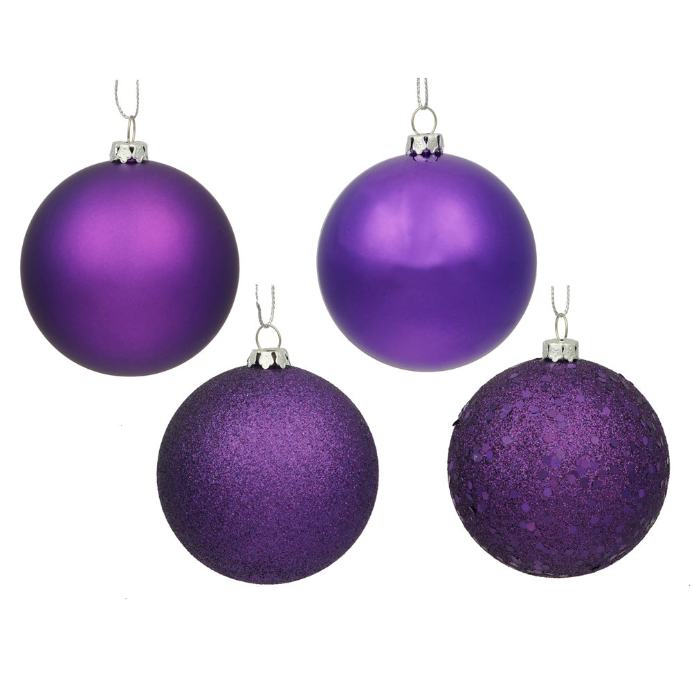 Shatterproof Bauble, 2.75", Indigo purple