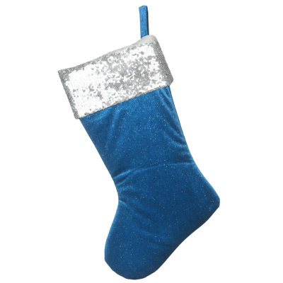 Chaussette de Noël en velours Holiday Aisle®