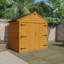 TigerFlex® Modular Buildings Solid Wood Shiplap Apex Bike Shed-123187446
