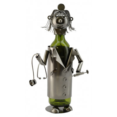 Doctor Wine Bottle Rack in Silver