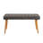 Scandinavian Dining Table & Bench Set (3 Pieces), Atlantic Pine & Anthracite | Table: 47.2 x 29.5 x 29.5 inches, Benches: 39.4 x 18.9 x 15.0 inches | 100% Melamine Coated Particle Board, Stylish & Durable Design-531941860-531941848