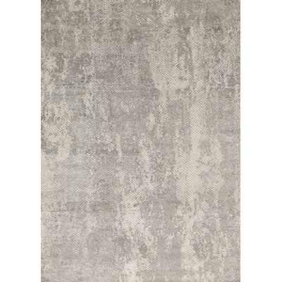 Tapis beige et gris noué à la main de haute qualité