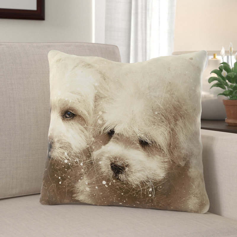 Mckellar Reversible Throw Pillow, Microsuede, Indoor