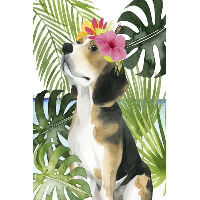 Coastal Canines II 1 Piece Wrapped Canvas Wall Art