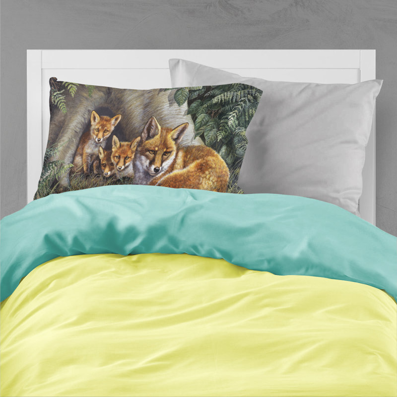 Taie d'oreiller Foxes at Home