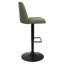 Tabouret de comptoir pivotant rembourré à hauteur réglable (ensemble de 4)-132836224