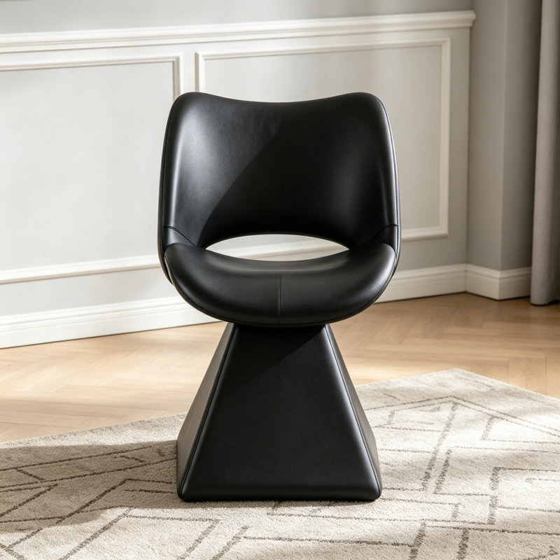 Chaises de salle à manger pivotantes, Noir