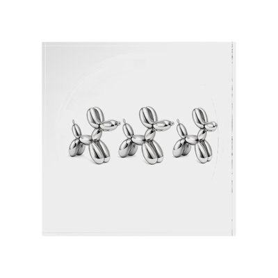 Plat à chat en chrome chromé