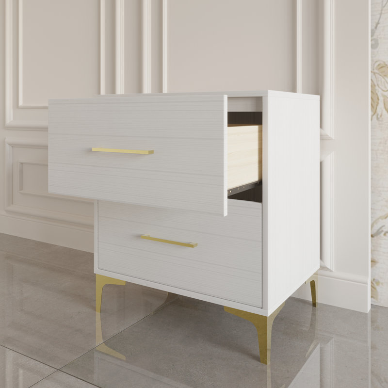 Maricus 15.96'' W Nightstand, White